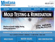 Tablet Screenshot of montanabasementsolutions.com
